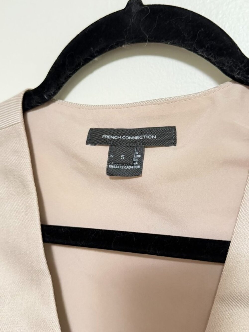 French Connection Front Tie Tailored Suiting Vest - Size Small - Picture 4 of 7